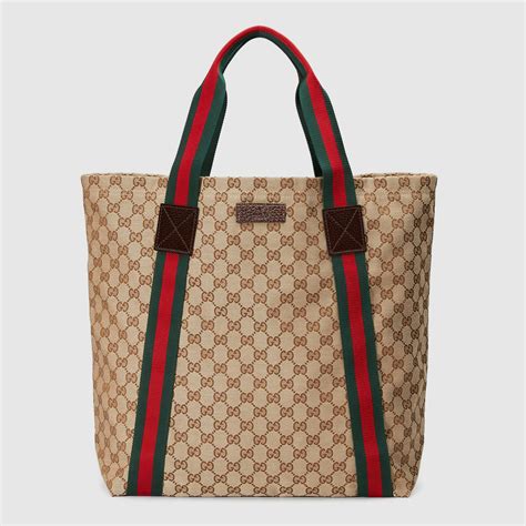 gucci woven leather tote bag|gucci gg canvas tote bag.